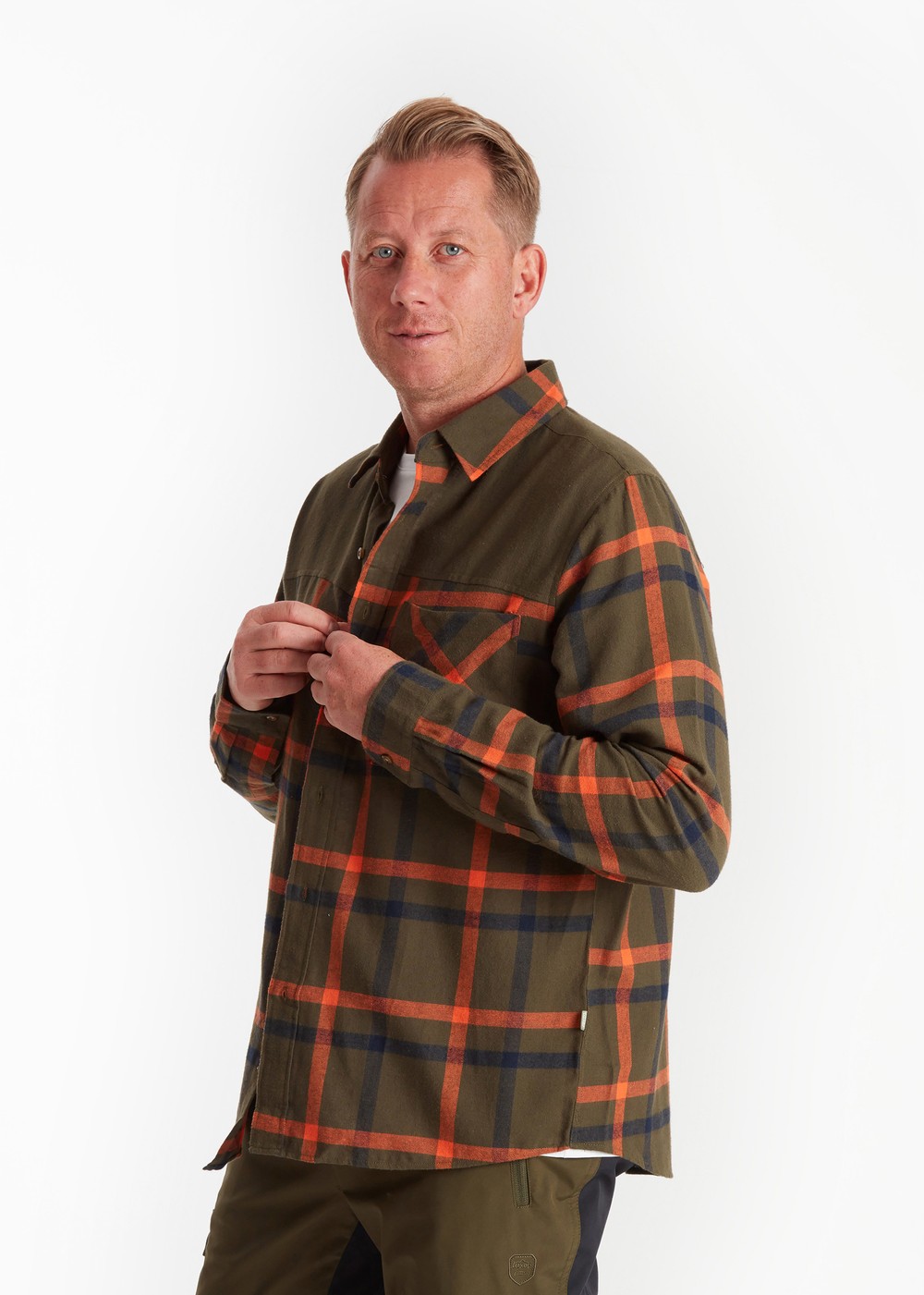 Danilo Reco Shirt, Dark Olive, S, Långärmade Skjortor | Herr - Kläder - Skjortor - Långärmade skjortor | Padelspecialisterna