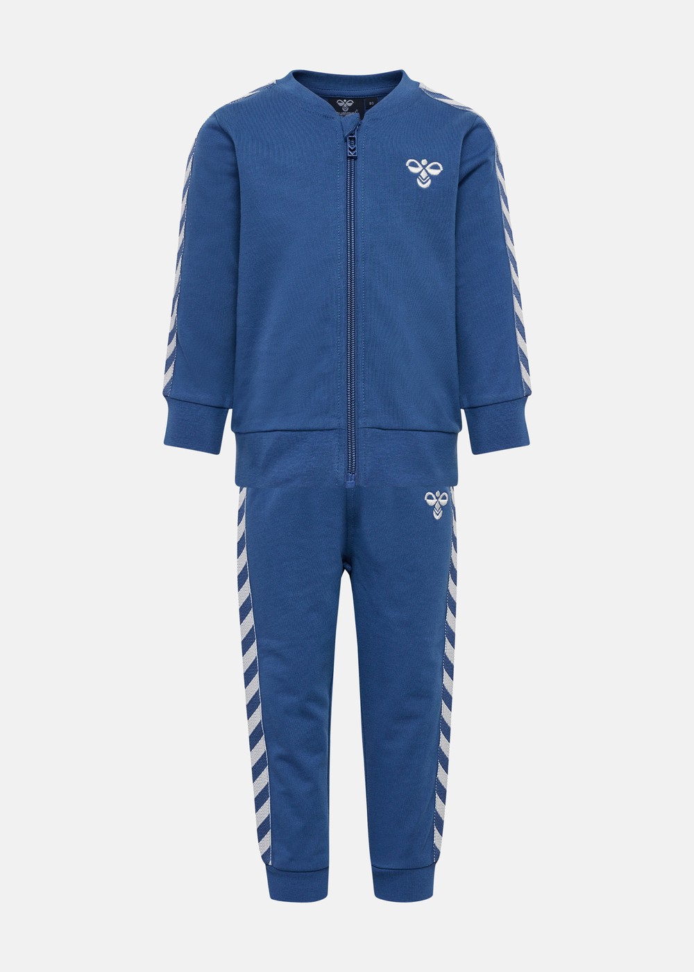 Hmlbille Tracksuit, True Navy, 98, Träningskläder | Junior - Aktivitet - Träningskläder | Padelspecialisterna