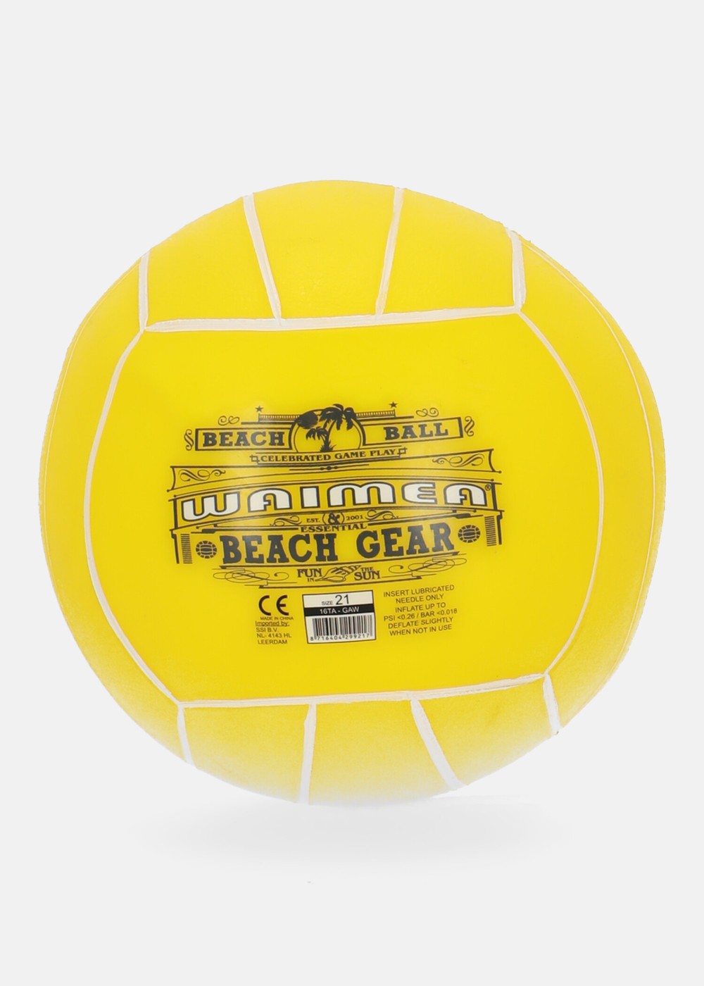 Beach Ball Pvc, Fluorescent Yellow, 21cm, Sommarlek | Sport & aktivitet - Sommar & Hav - Sommarlek | Padelspecialisterna