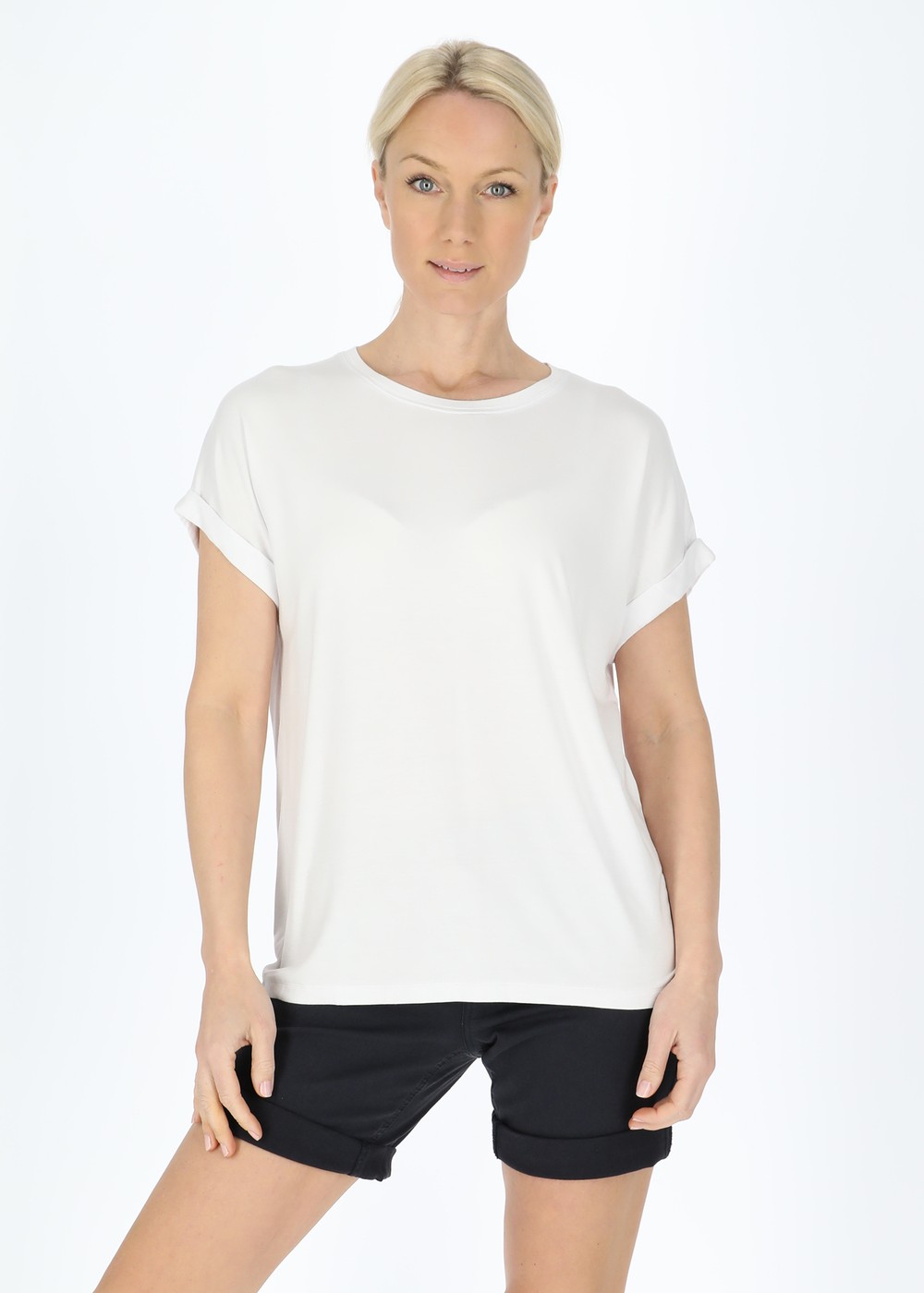 Houston Loose Fit Tee W, White, 44, T-Shirts | Dam - Kläder - T-shirts | Padelspecialisterna