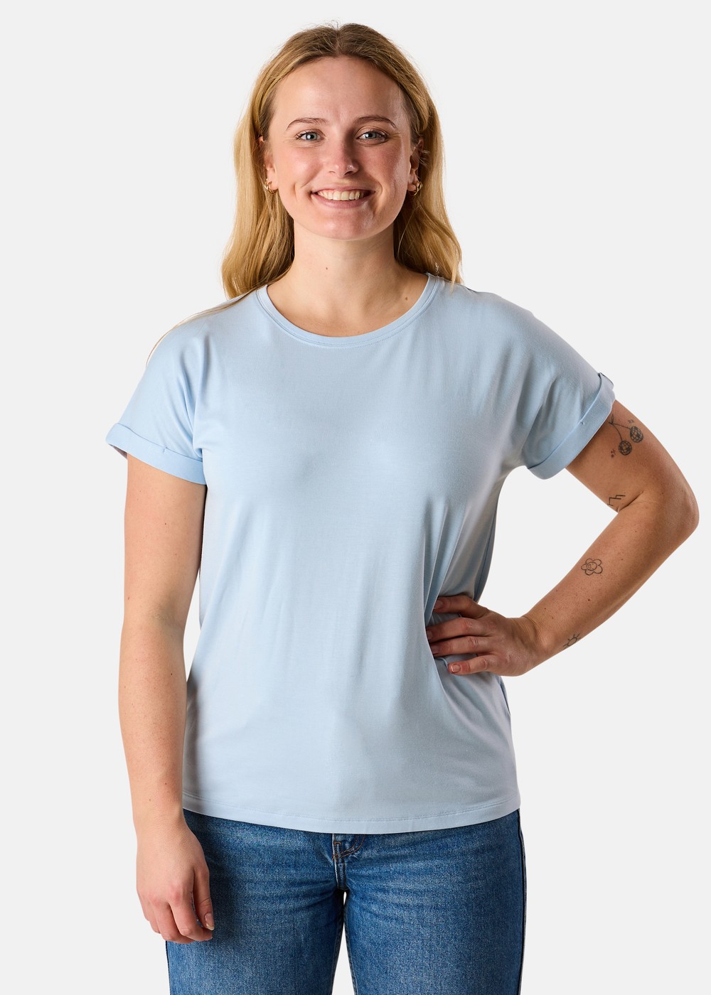 Houston Loose Fit Tee W, Lt. Blue, 44, T-Shirts | Dam - Kläder - T-shirts | Padelspecialisterna