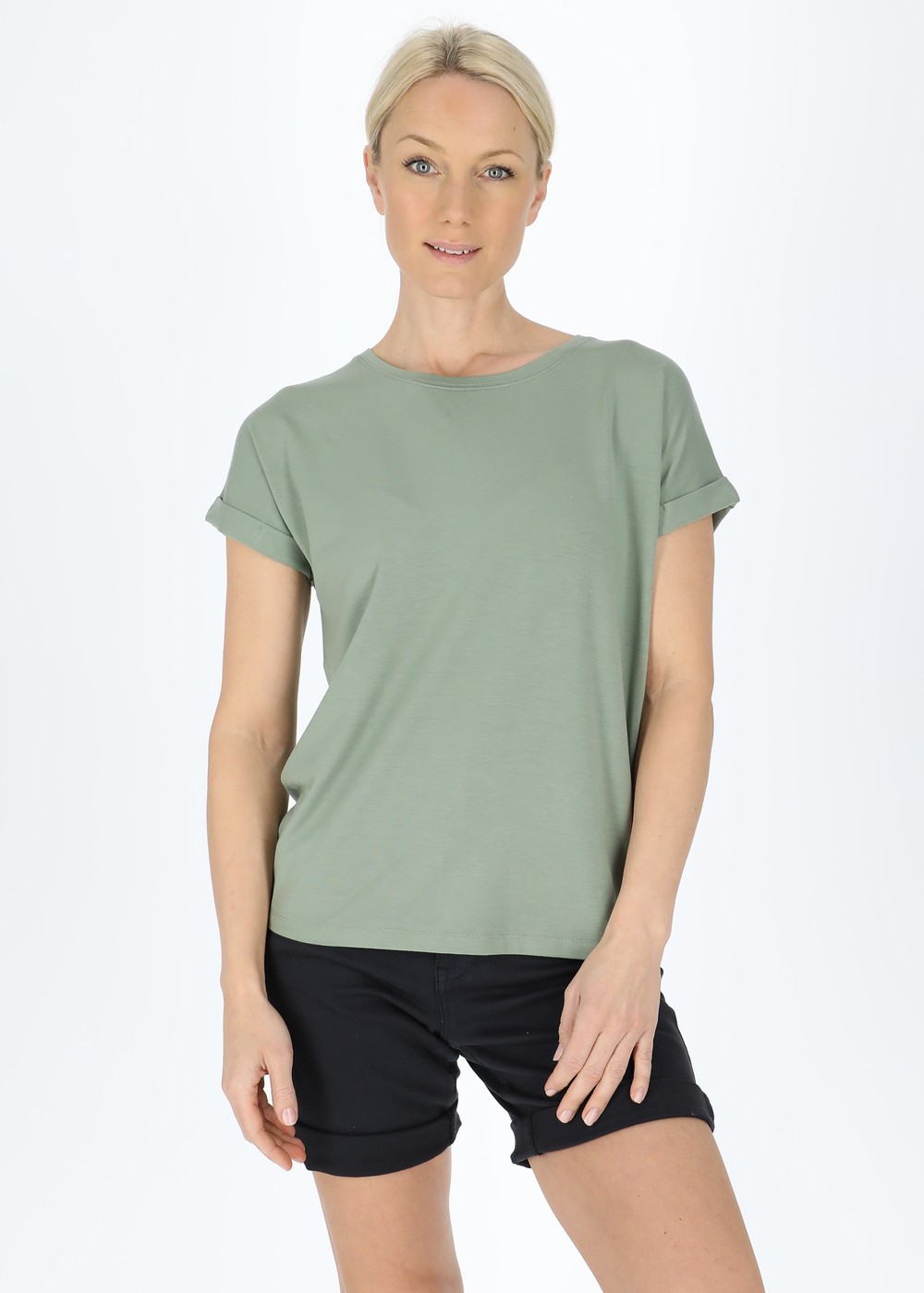 Houston Loose Fit Tee W, Seaweed Green, 46, T-Shirts | Dam - Kläder - T-shirts | Padelspecialisterna