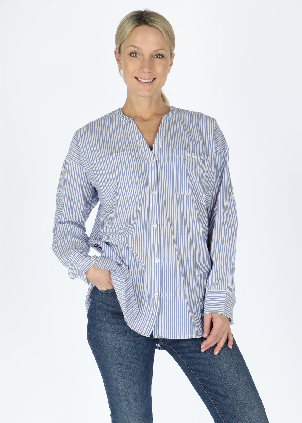 Houston Oversized Shirt W, Blue, 36, Skjortor | Dam - Kläder - Piketröjor & Skjortor | Padelspecialisterna