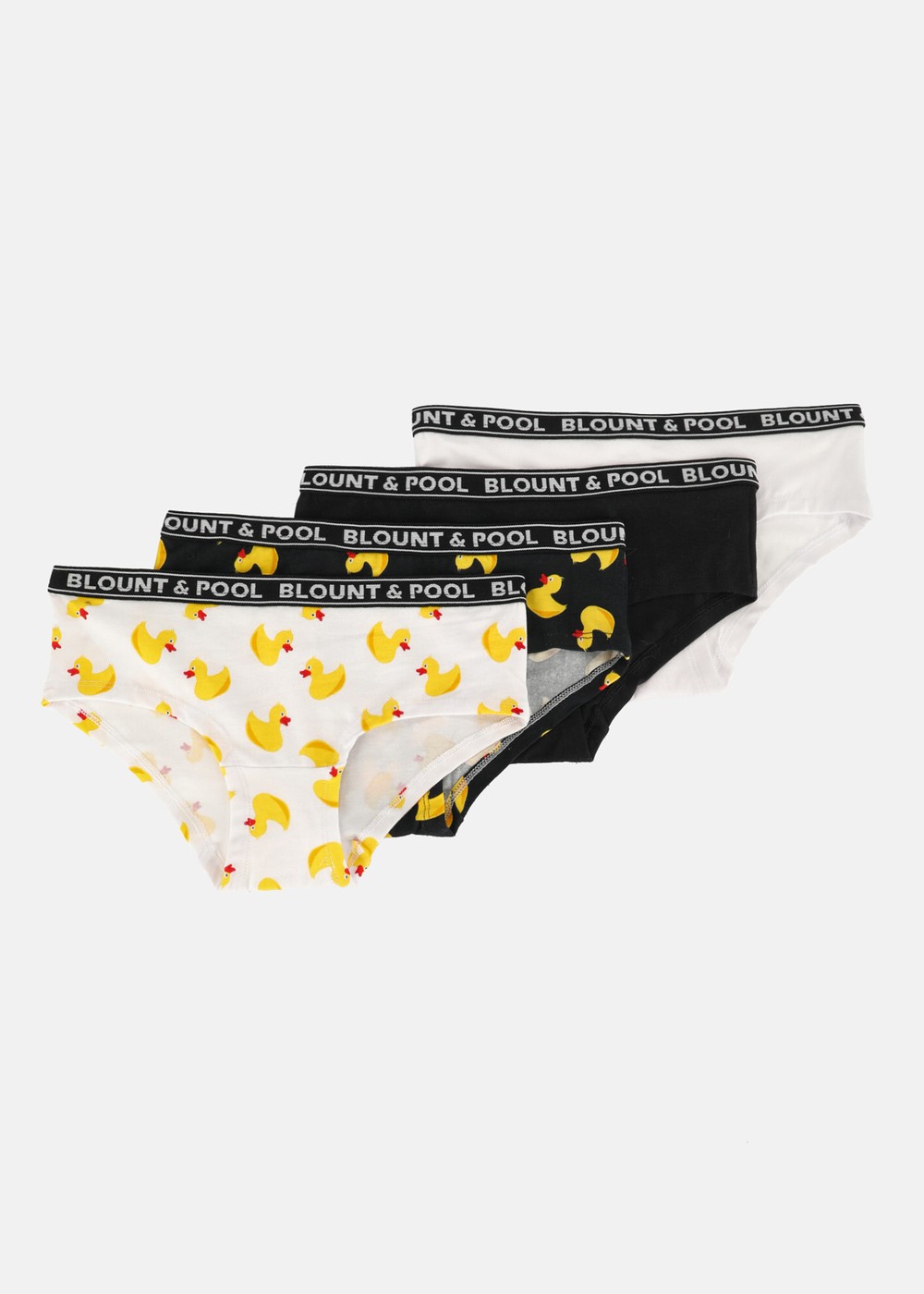 Tropical Hipster 4-Pack Jr, Black Yellow Duck/Black/White, 122-128, Underkläder | Junior - Kläder - Underkläder | Padelspecialisterna