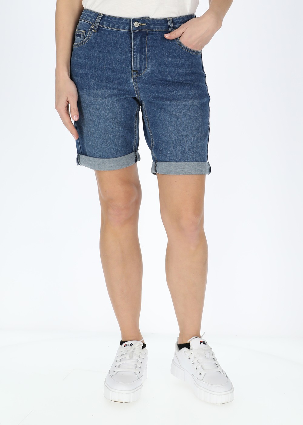 Oregon Twill Shorts W, Denim Blue, 34, Vardagsshorts | Dam - Kläder - Shorts - Vardagsshorts | Padelspecialisterna