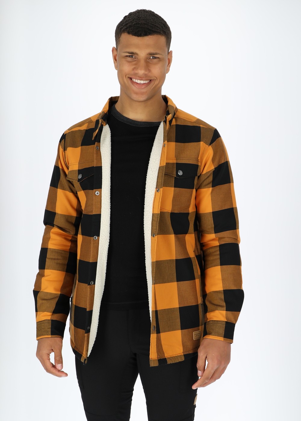 Forest Pile Shirt Ii, Yellow/Black, M, Långärmade Skjortor | Herr - Kläder - Skjortor - Långärmade skjortor | Padelspecialisterna