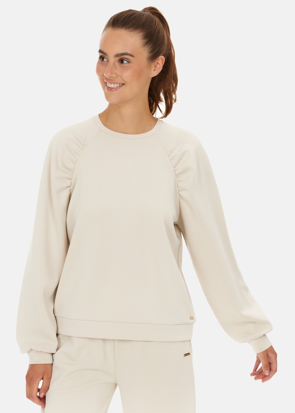 Jillnana W Sweat, Oatmeal, 46, Sweatshirts | Dam - Kläder - Tröjor - Sweatshirts | Padelspecialisterna