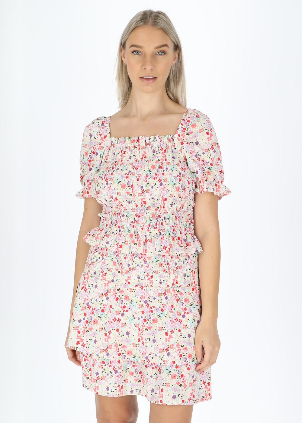 Miami Smock Top W, Multi Flower, 40, Toppar | Dam - Kläder - Toppar | Padelspecialisterna