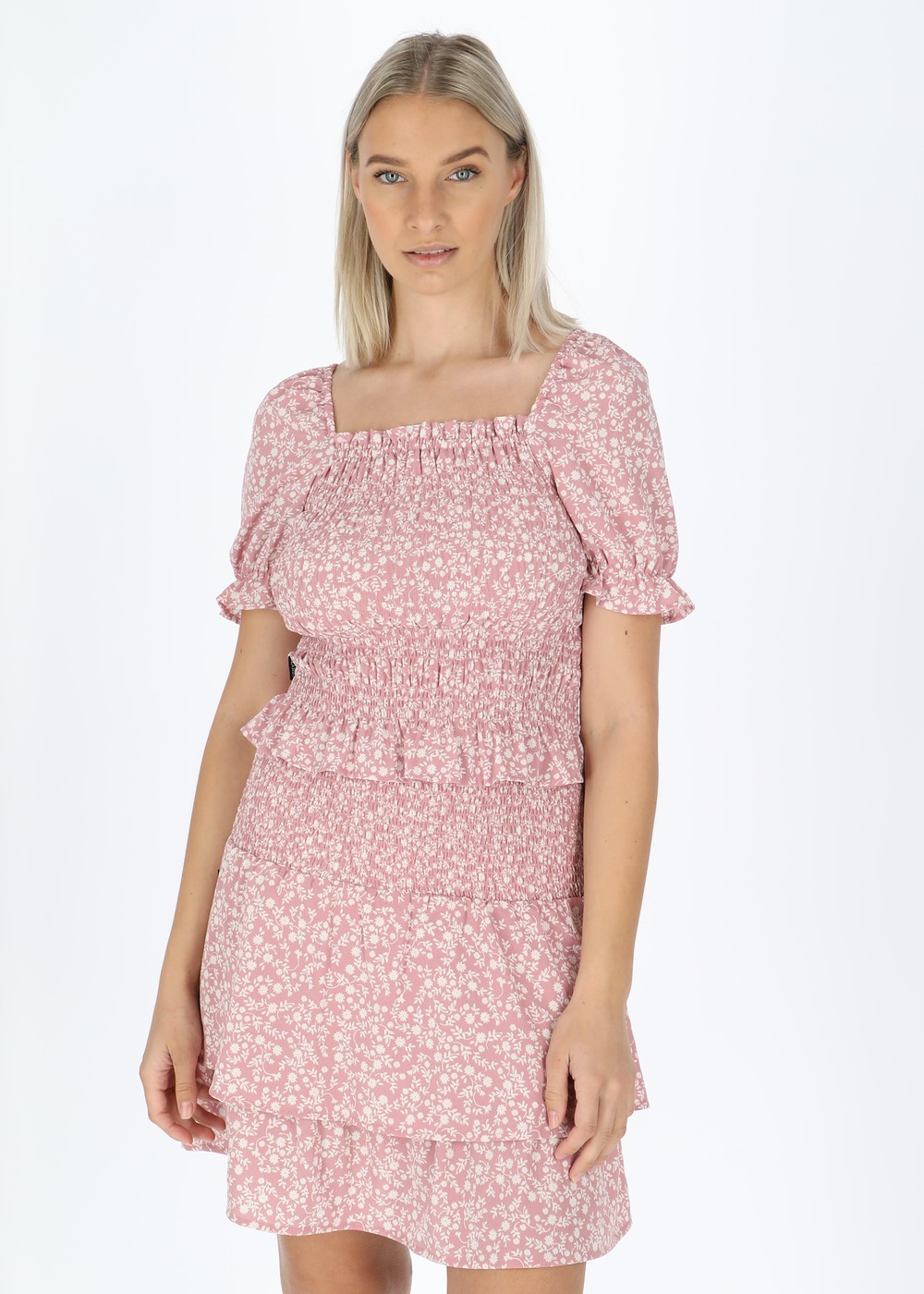 Miami Smock Top W, Dusty Rose Flower, 38, Toppar | Dam - Kläder - Toppar | Padelspecialisterna