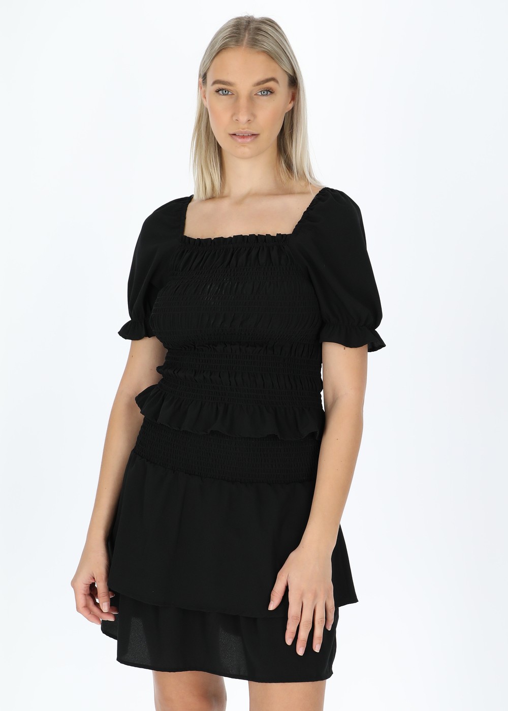 Miami Smock Top W, Black, 40, Toppar | Dam - Kläder - Toppar | Padelspecialisterna