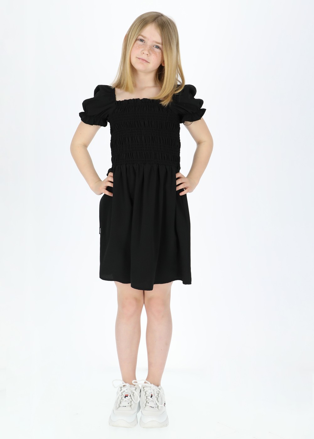 Miami Smock Dress Jr, Black, 170, Klänningar | Junior - Kläder - Kjolar & Klänningar | Padelspecialisterna