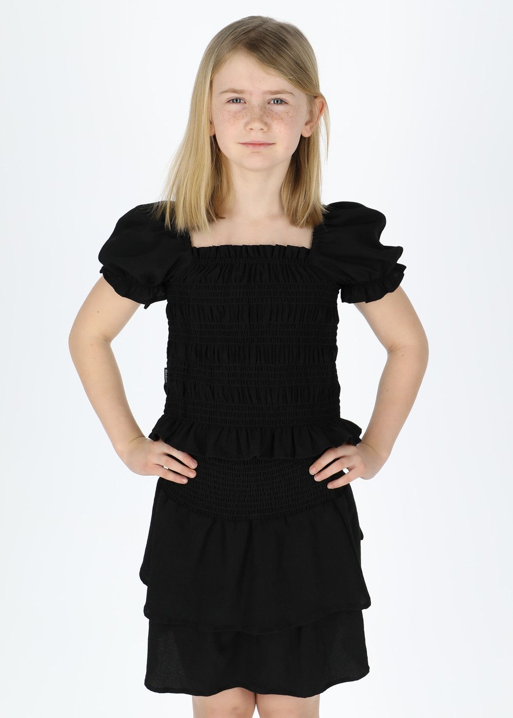Miami Smock Top Jr, Black, 160, Toppar | Junior - Kläder - Toppar | Padelspecialisterna