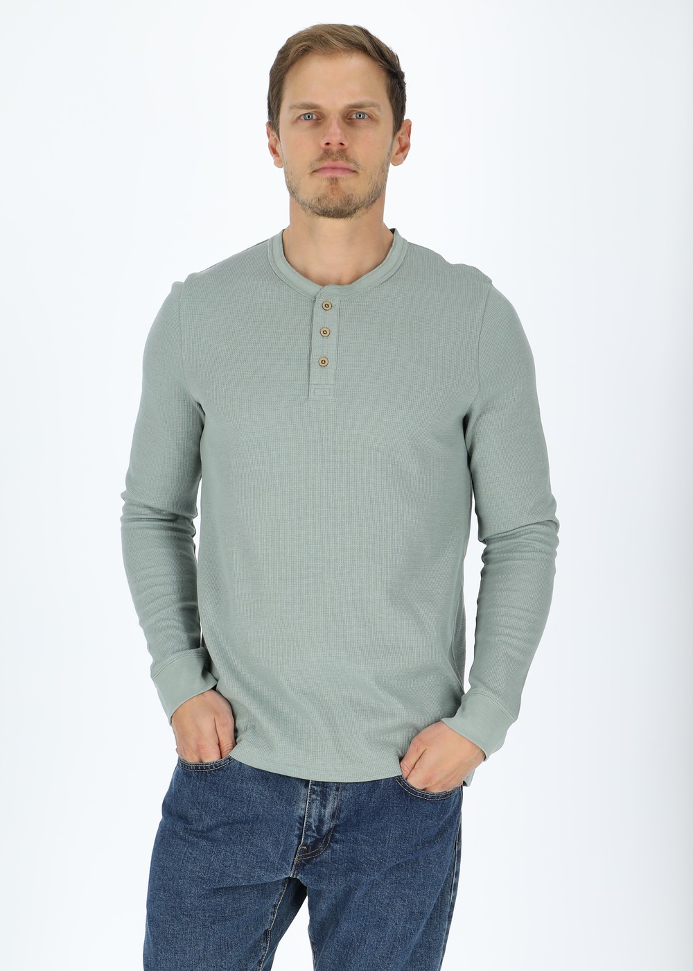 Henley Shirt, Sage Green, 3xl, Sweatshirts | Herr - Kläder - Tröjor - Sweatshirts | Padelspecialisterna