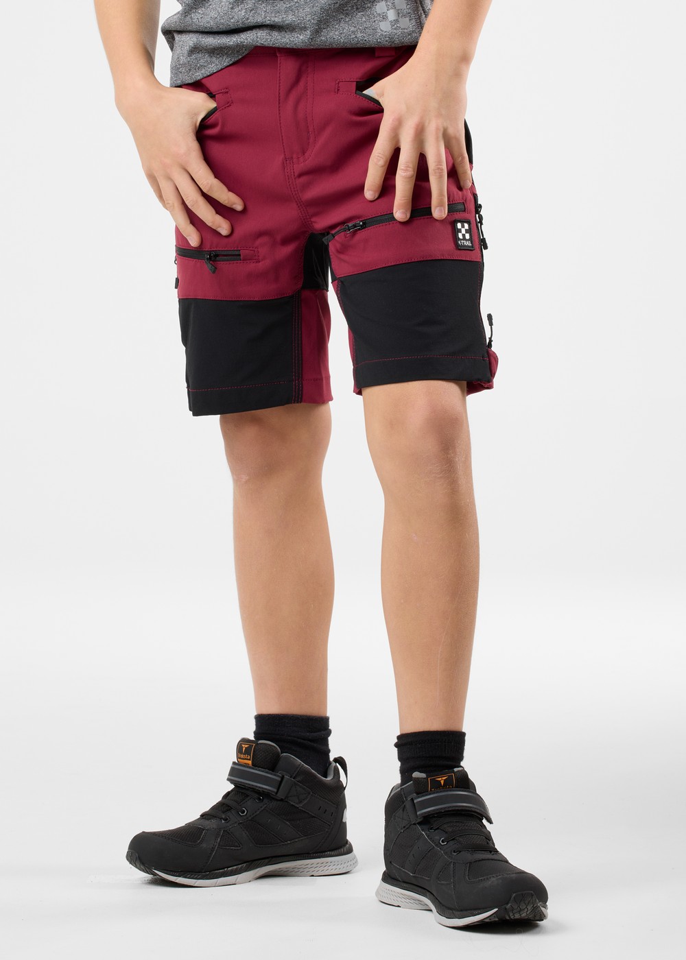 Colorado Stretch Shorts Jr, Dk.Burgundy/Black, 150, Vandringsshorts | Junior - Kläder - Shorts - Vandringsshorts | Padelspecialisterna