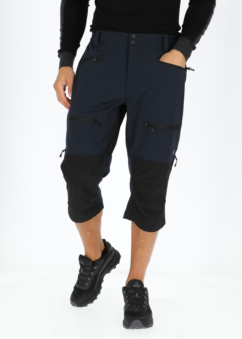 Colorado Stretch 3/4 Pants, Dk. Navy/Black, L, Shorts | Herr - Aktivitet - Outdoorkläder - Shorts | Padelspecialisterna