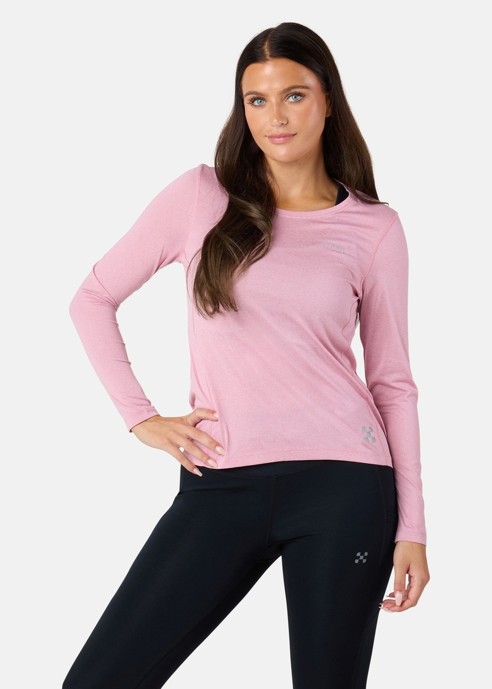 Training L/S Tee Ii W, Dusty Rose Melange, 34, Träningströjor | Dam - Aktivitet - Träningskläder - Träningströjor | Padelspecialisterna