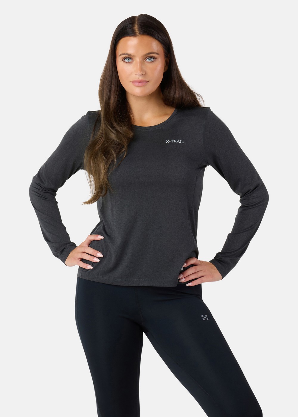 Training L/S Tee Ii W, Black Melange, 36, Träningströjor | Dam - Aktivitet - Träningskläder - Träningströjor | Padelspecialisterna