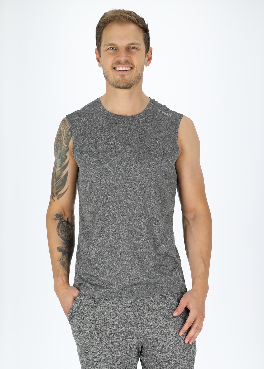 Training Singlet Ii, Charcoal Melange, L, Träningslinnen | Herr - Aktivitet - Träningskläder - Träningslinnen | Padelspecialisterna