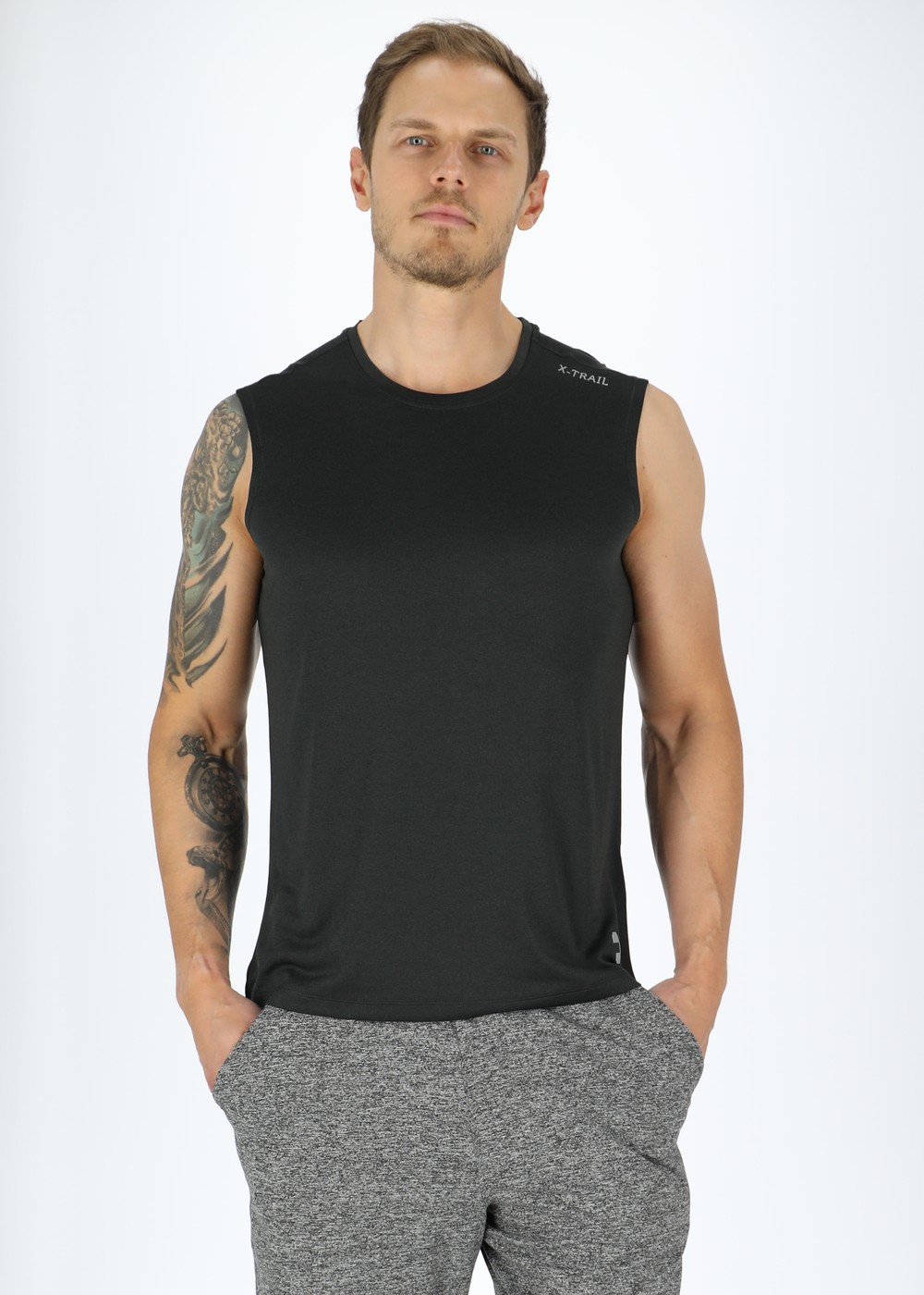 Training Singlet Ii, Black Melange, Xl, Träningslinnen | Herr - Aktivitet - Träningskläder - Träningslinnen | Padelspecialisterna