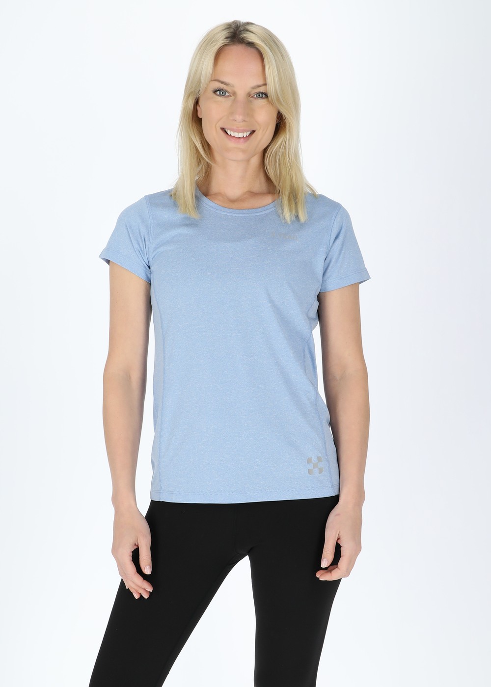 Training Tee Ii W, Lt. Blue Melange, 42, Tränings-T-Shirts | Dam - Aktivitet - Träningskläder - Tränings-t-shirts | Padelspecialisterna