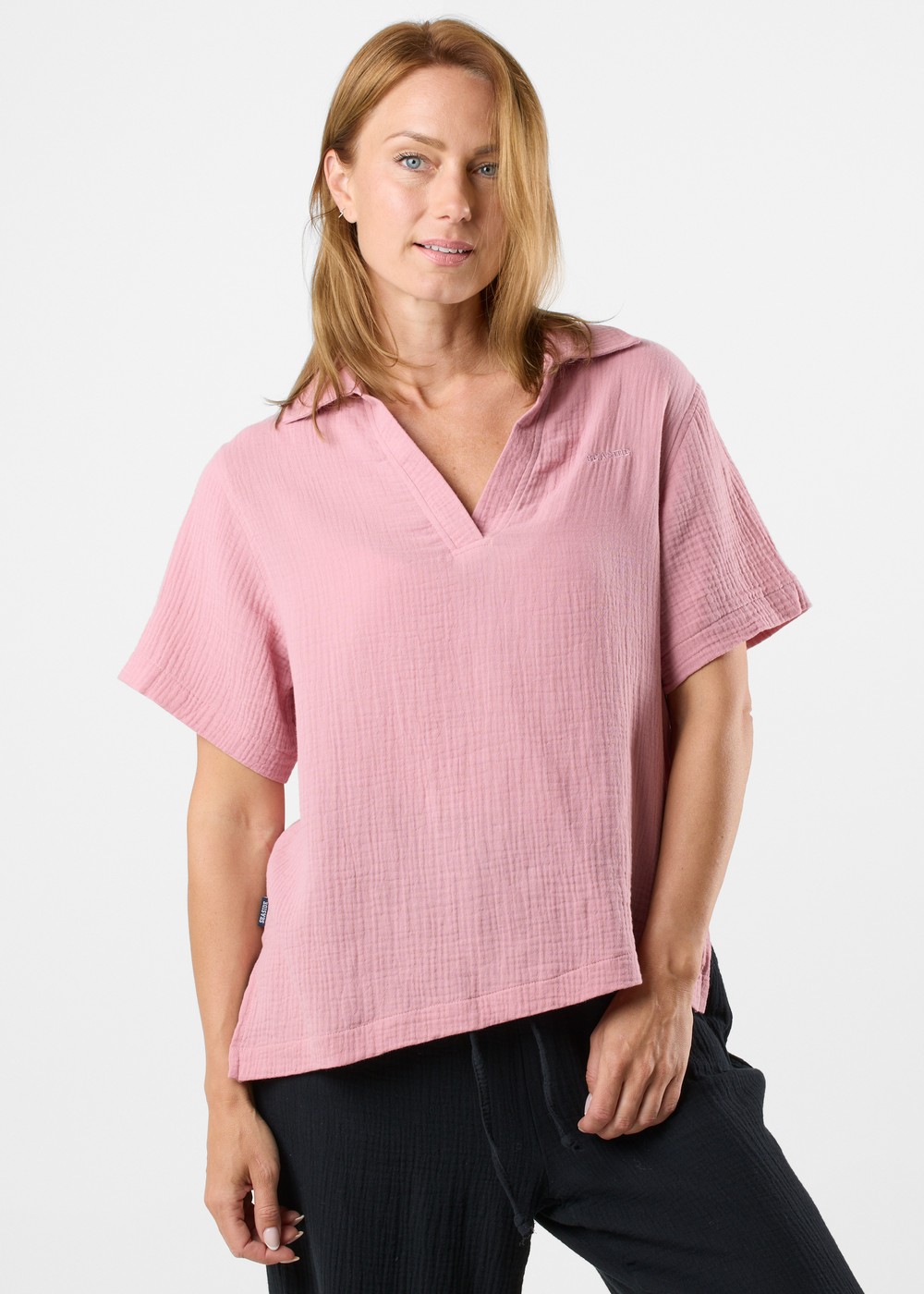 Maxime Blouse W, Dusty Rose, 42, Kortärmade Skjortor | Mode - Skjortor - Kortärmade skjortor | Padelspecialisterna
