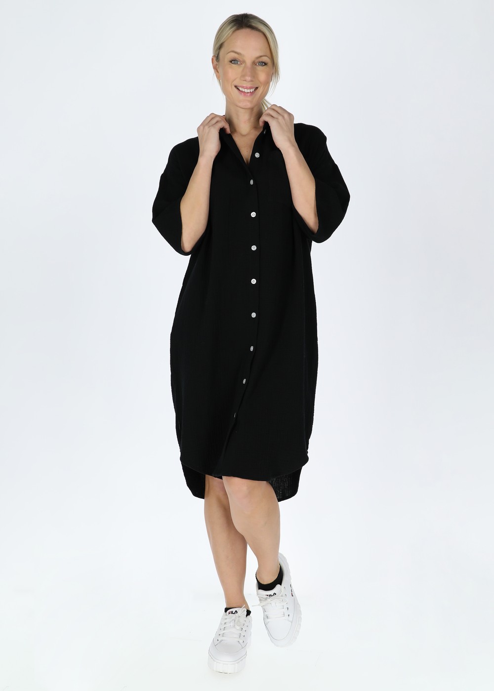 Maxime Oversized Shirt W, Black, 44, Bästsäljare | Dam - Bästsäljare | Padelspecialisterna