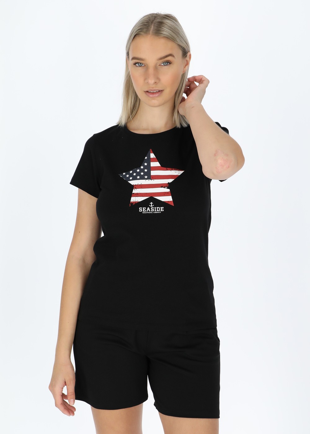 Hampton Tee W, Black, 36, T-Shirts | Dam - Kläder - T-shirts | Padelspecialisterna
