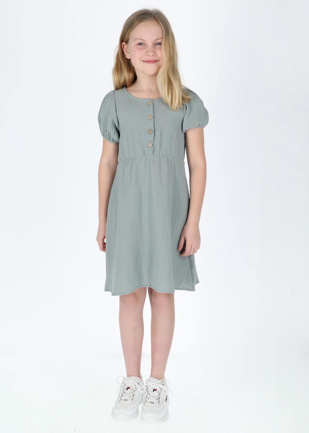 Maxime Dress Jr, Seaweed Green, 140, Klänningar | Junior - Kläder - Kjolar & Klänningar | Padelspecialisterna