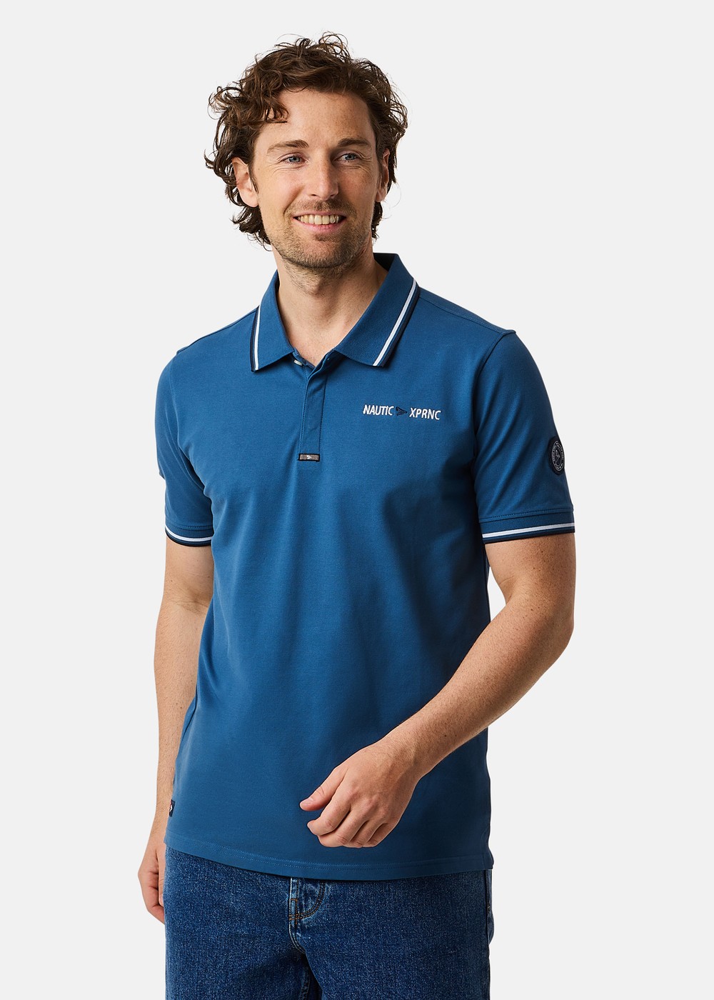 Marstrand Crew Piké, Denim Blue, 3xl, Piketröjor | Herr - Kläder - Piketröjor | Padelspecialisterna