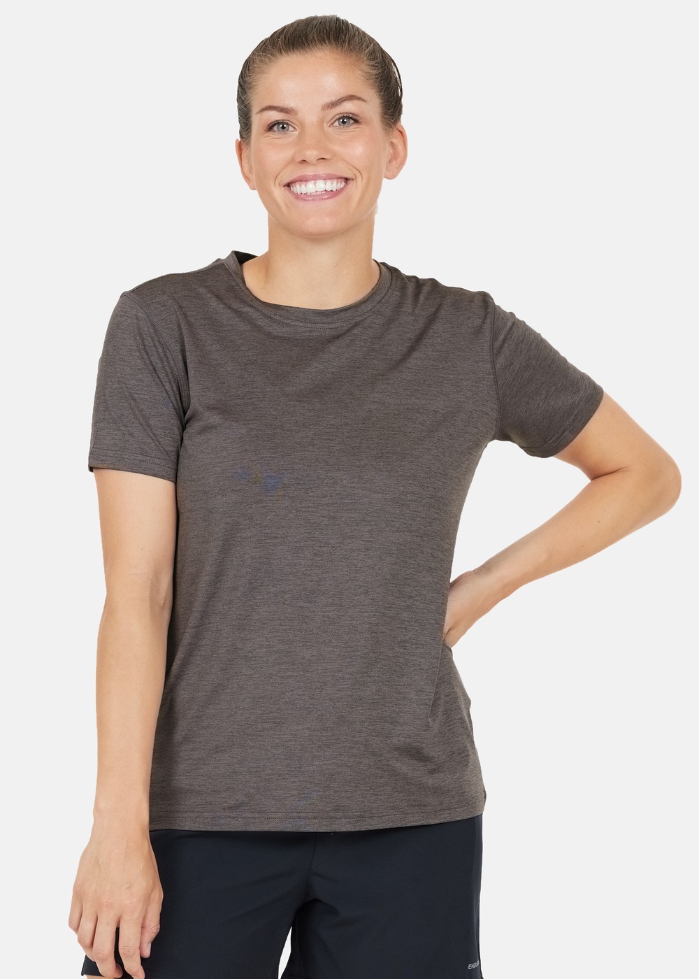 Maje W Melange S/S Tee, Excalibur, 38, Löpar-T-Shirts | Dam - Aktivitet - Löparkläder - Löpar-t-shirts | Padelspecialisterna