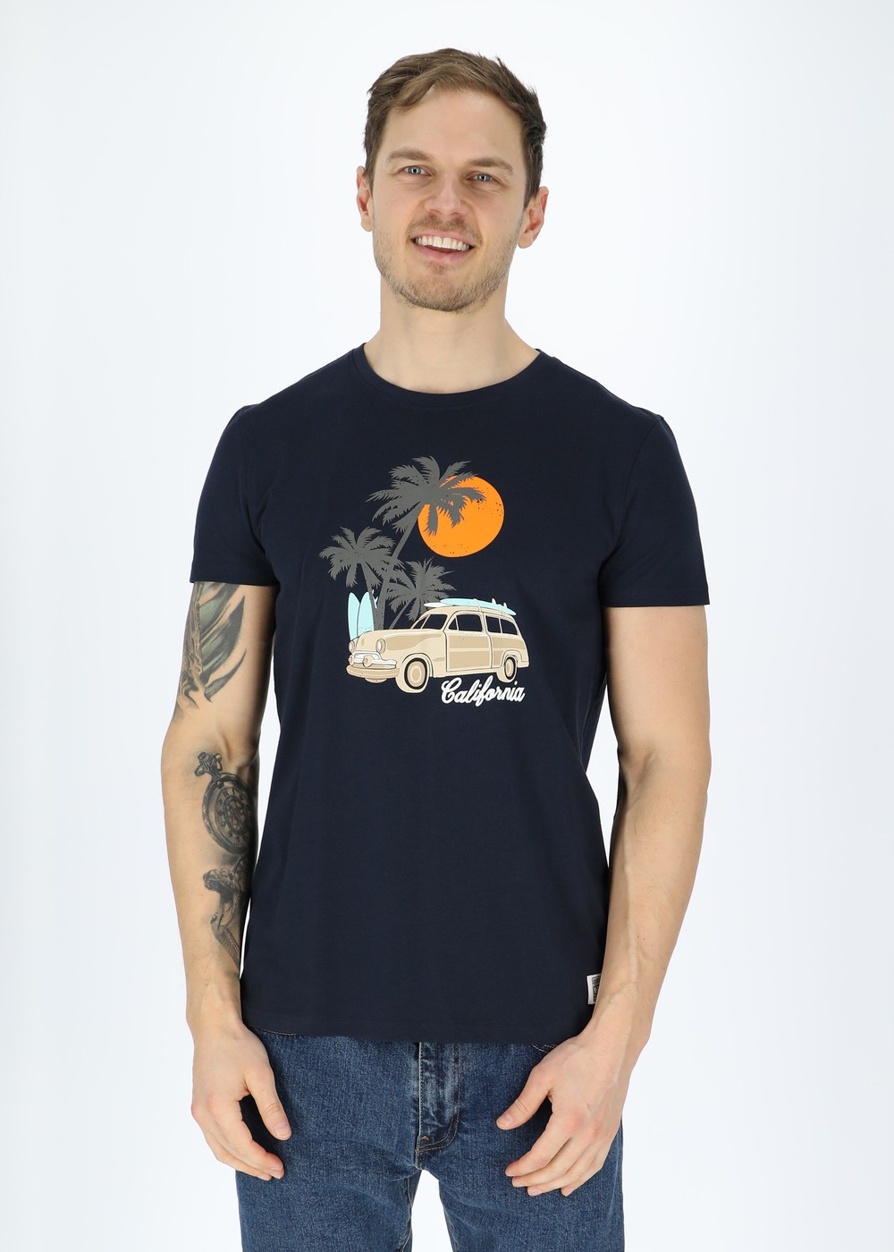 Sunset Van Tee, Navy, L, T-Shirts | Herr - Kläder - T-shirts | Padelspecialisterna