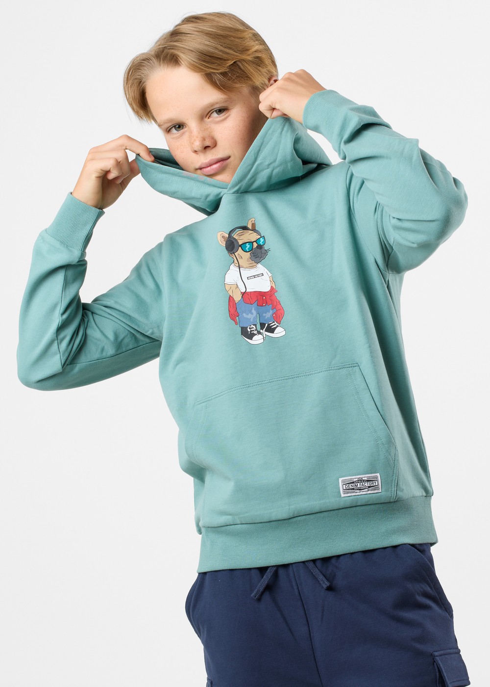 San Diego Hood B Jr, Sage Green, 120, Hoodies | Junior - Kläder - Tröjor - Hoodies | Padelspecialisterna