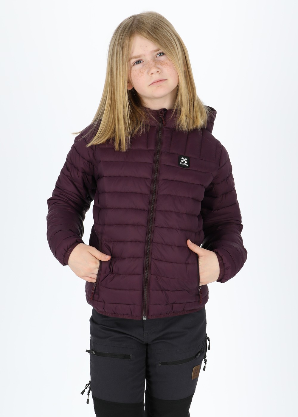 Colorado Lightweight Hooded Jacket Jr, Burgundy, 160, Jackor | Sport & aktivitet - Friluftsliv - Vandringskläder - Jackor | Padelspecialisterna