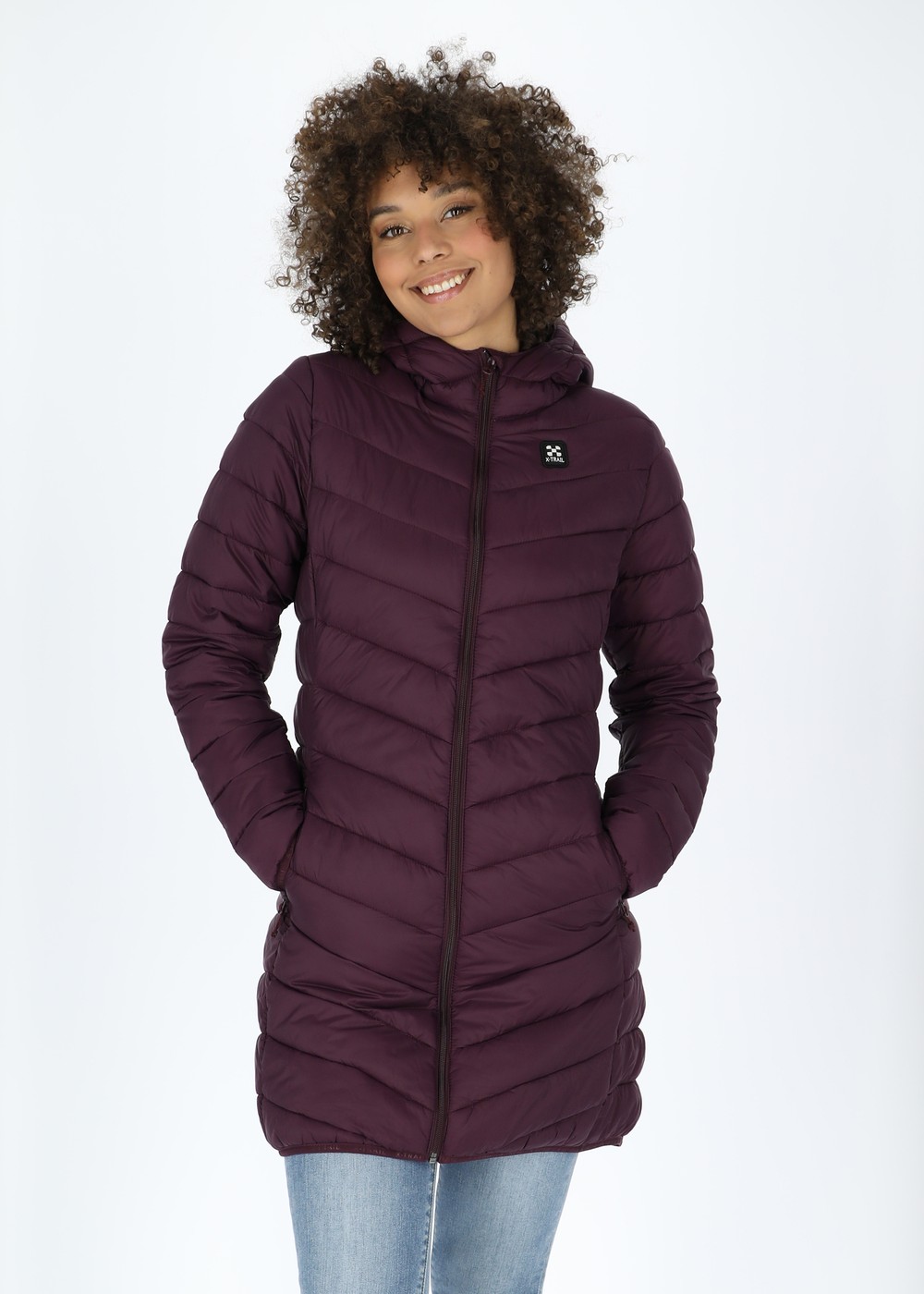 Colorado Lightweight Hooded Coat W, Burgundy, 36, Vinterjackor | Dam - Kläder - Jackor - Vinterjackor | Padelspecialisterna