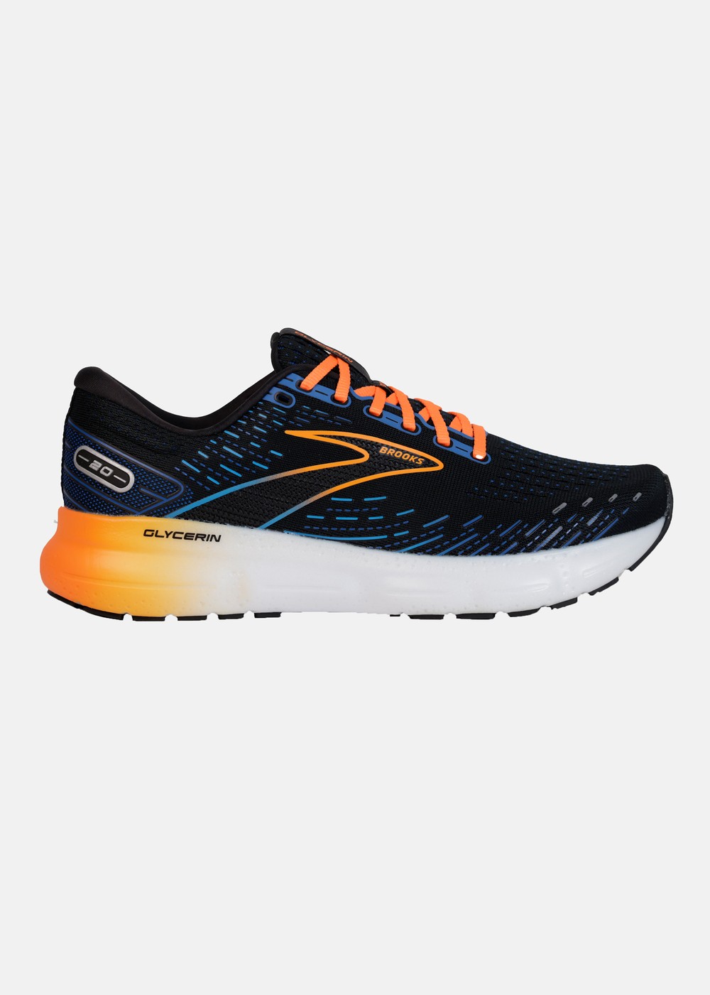 Glycerin 20, 035 Black/Classic Blue/ Orange, 44 (Us 10), Neutrala Löparskor | Skor - Träningsskor - Löparskor - Neutrala löparskor | Padelspecialisterna