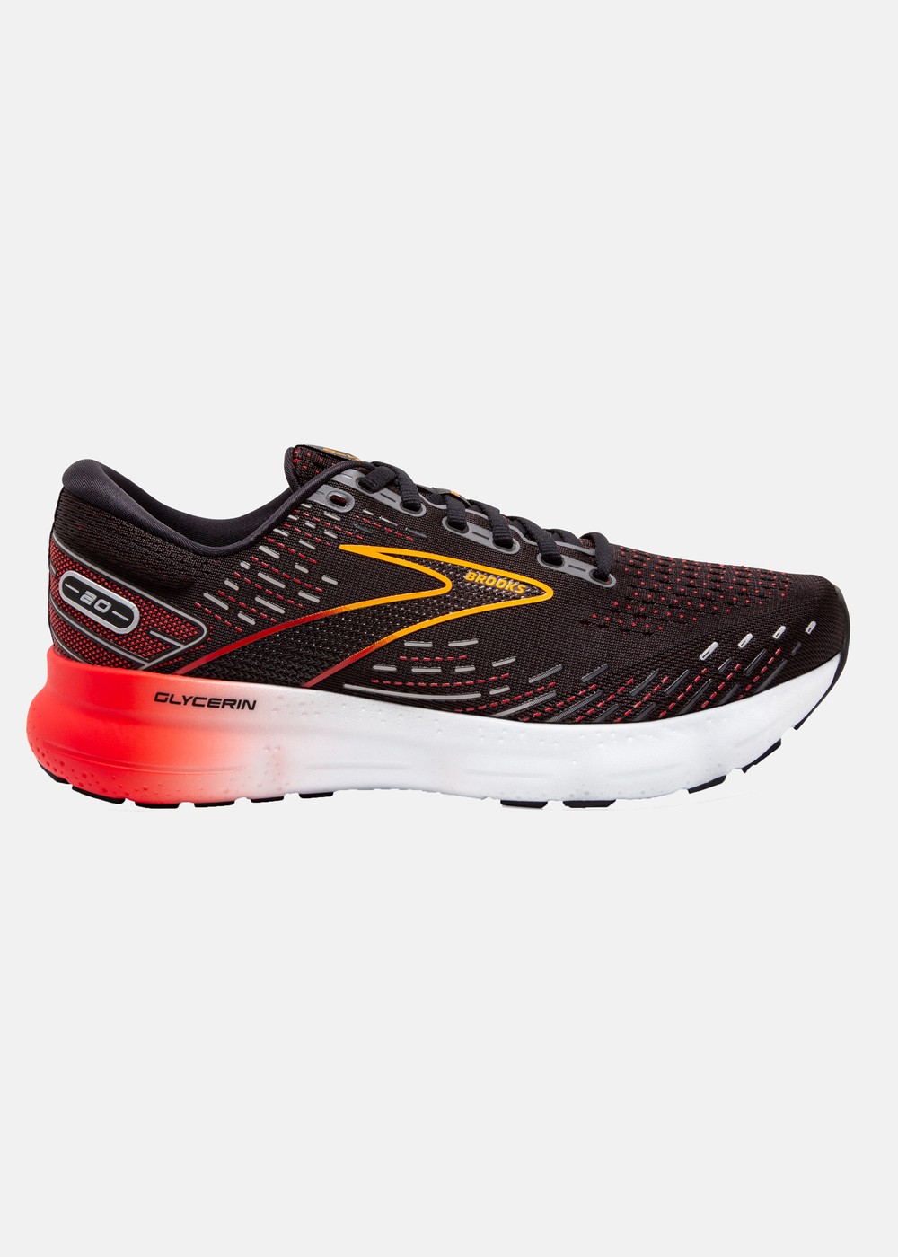 Glycerin 20, 090 Black/Blackened Pearl/Fier, 44 (Us 10), Neutrala Löparskor | Skor - Träningsskor - Löparskor - Neutrala löparskor | Padelspecialisterna