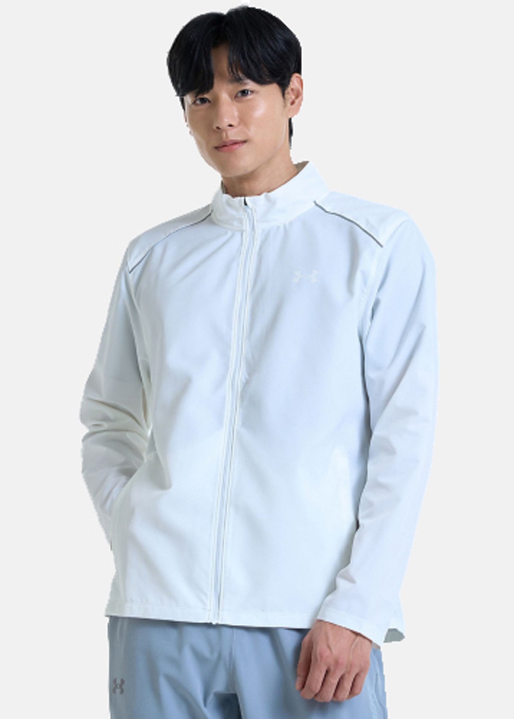 Ua Storm Run Jacket, White, Xl, Träningsjackor | Herr - Aktivitet - Träningskläder - Träningsjackor | Padelspecialisterna