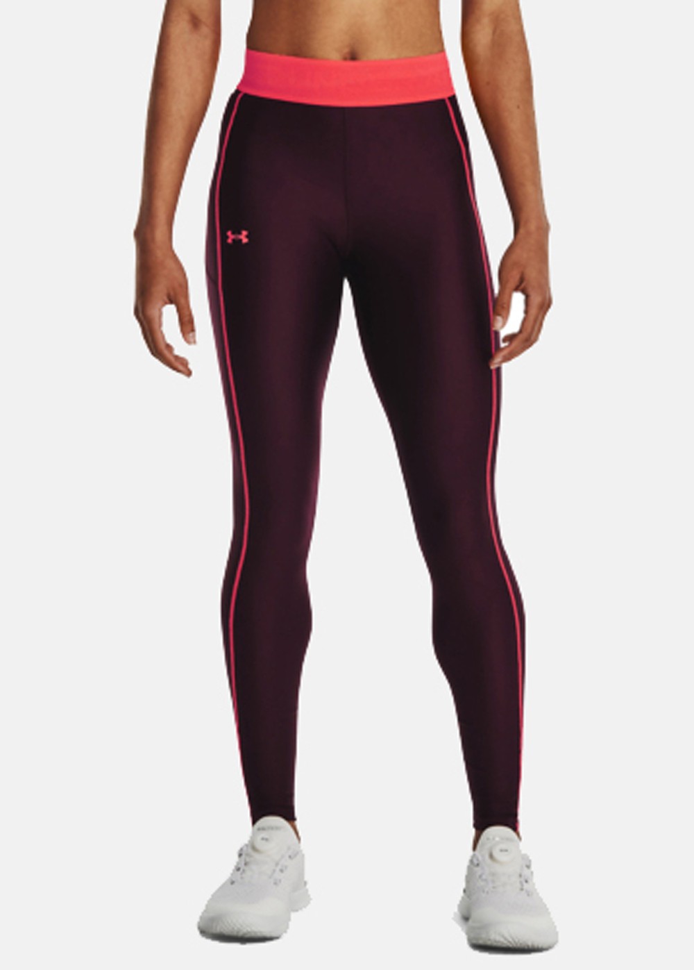 Armour Branded Wb Leg, Dark Maroon, M,  Långa Tights