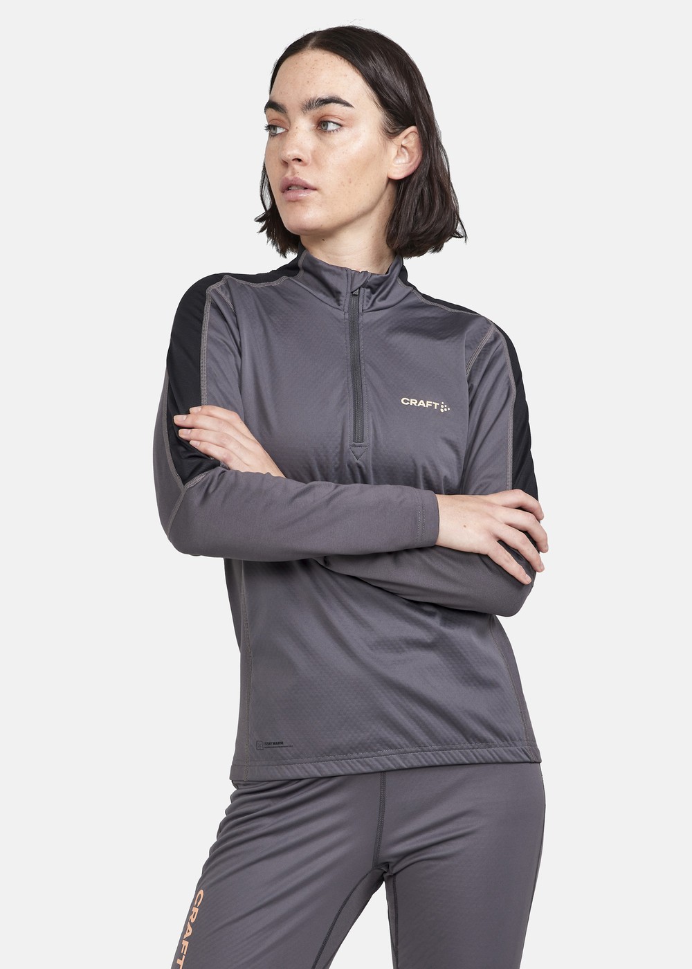 Adv Nordic Race Warm Hz Jersey, Granite-Black, Xl, Sweatshirts | Dam - Kläder - Tröjor - Sweatshirts | Padelspecialisterna