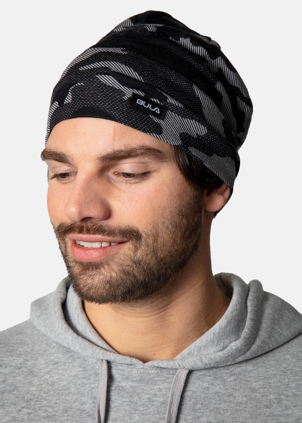 Camo Printed Wool Beanie, Dgrey, Onesize, Pannband | Herr - Accessoarer - Mössor & Pannband | Padelspecialisterna