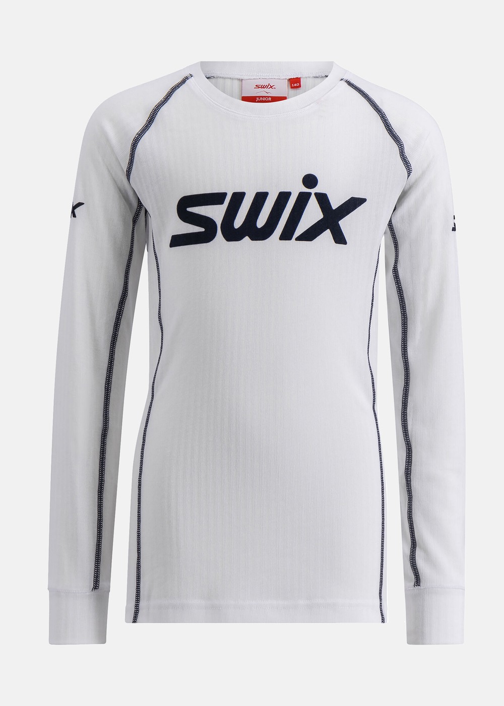 Racex Classic Long Sleeve Jr, Bright White/ Dark Navy, 116, Funktionsunderställ | Sport & aktivitet - Friluftsliv - Vandringskläder - Underställ - Funktionsunderställ | Padelspecialisterna