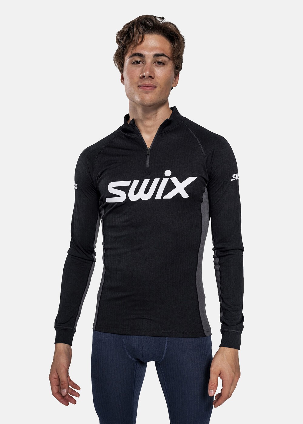Racex Classic Half Zip M, Black/Phantom, M, Funktionsunderställ | Sport & aktivitet - Friluftsliv - Vandringskläder - Underställ - Funktionsunderställ | Padelspecialisterna