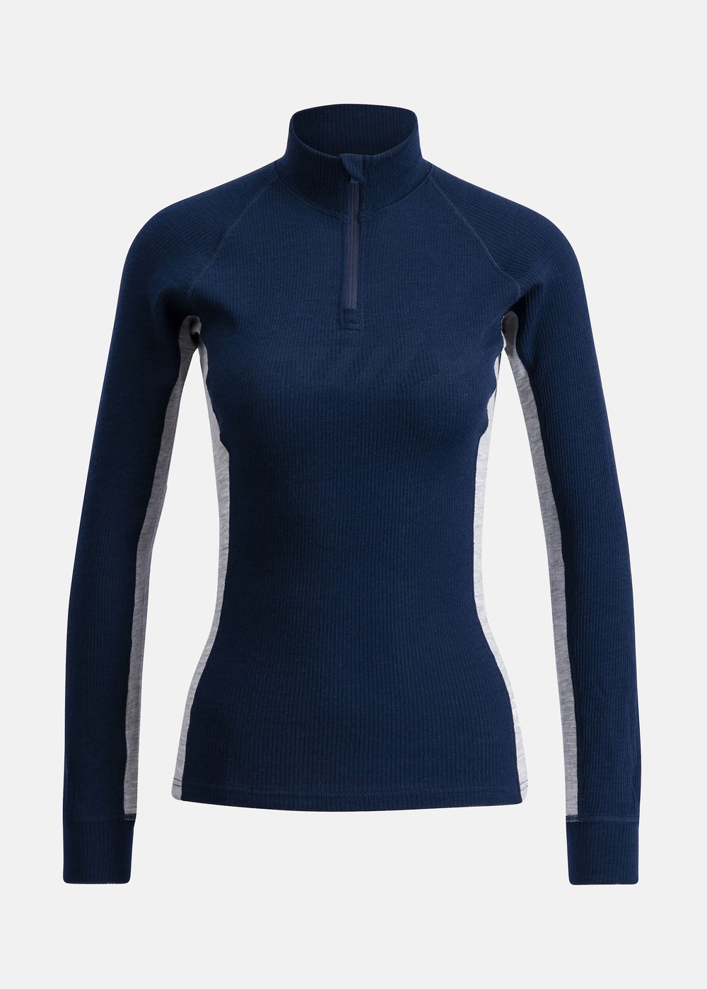 Racex Merino Half Zip W, Dark Navy/ Light Grey Melange, Xl, Ullunderställ | Sport & aktivitet - Friluftsliv - Vandringskläder - Underställ - Ullunderställ | Padelspecialisterna