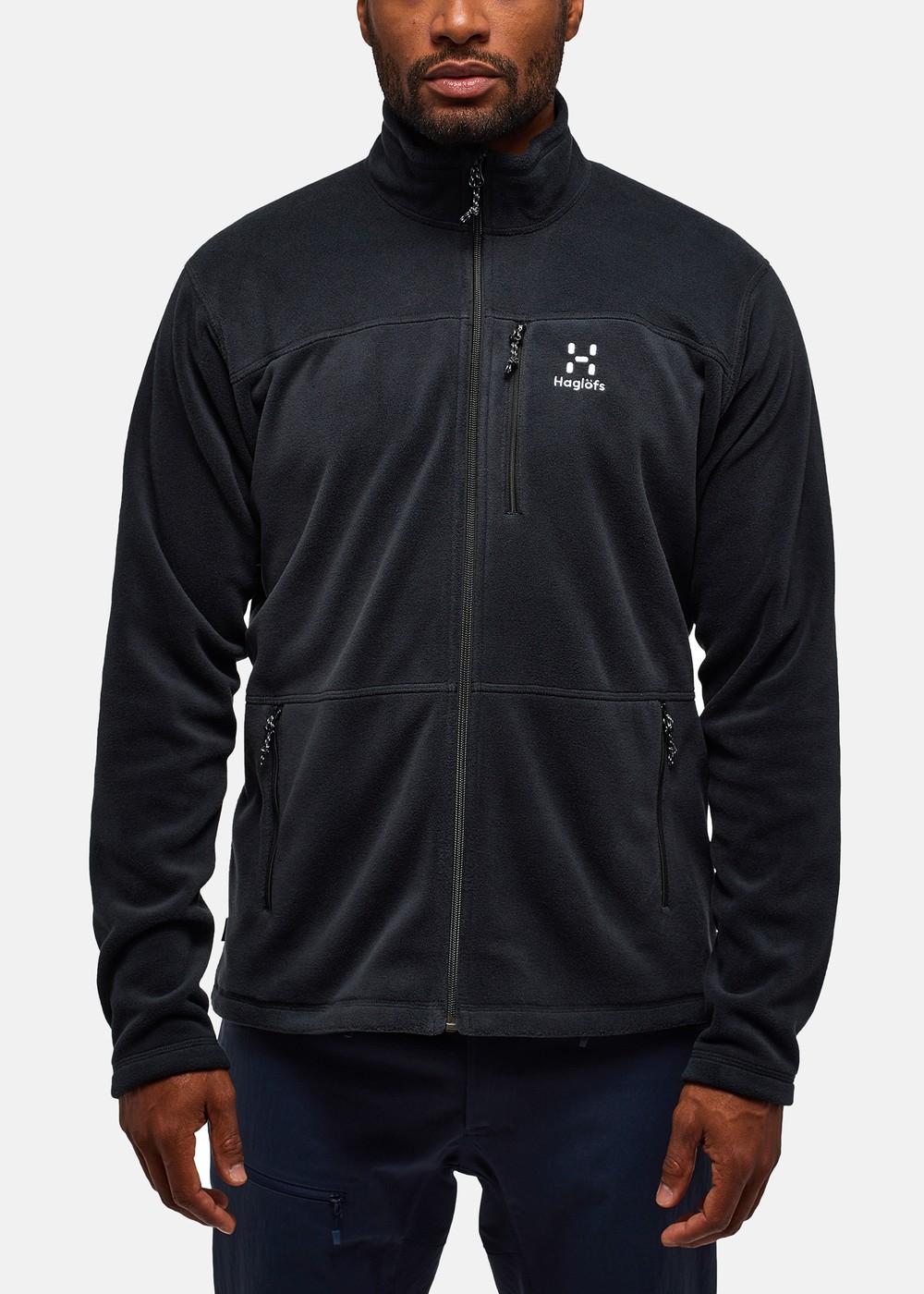Hajk Mid Jacket Men, True Black, S, Tröjor | Herr - Aktivitet - Outdoorkläder - Tröjor | Padelspecialisterna