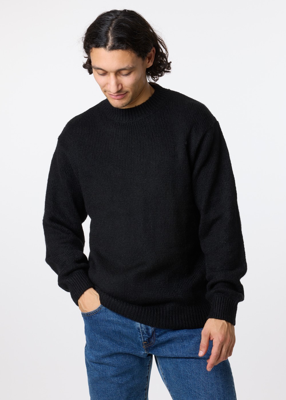 Sdhamandi Knit, True Black, 2xl, Stickat | Herr - Kläder - Tröjor - Stickat | Padelspecialisterna