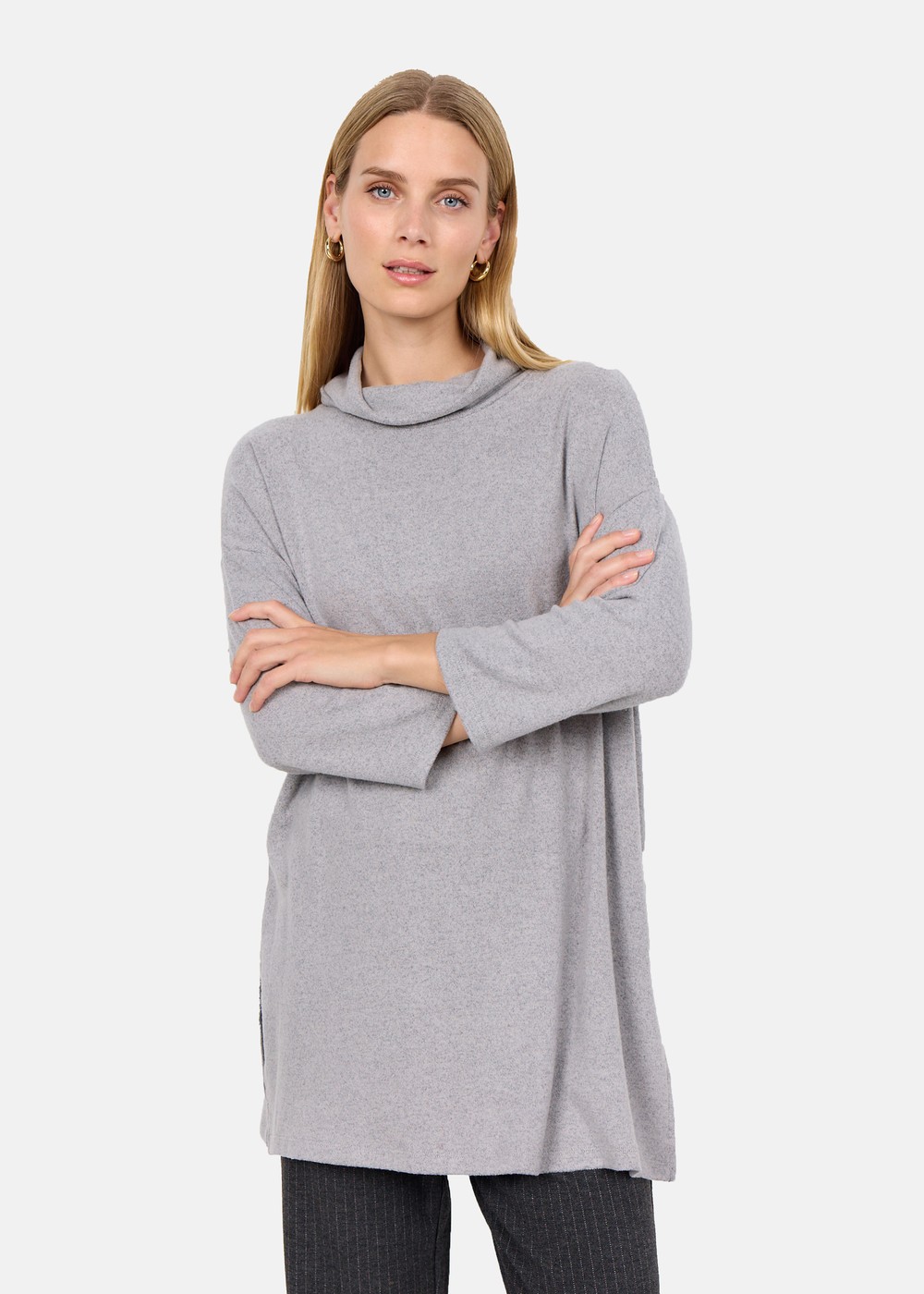Sc-Biara 73, Med. Grey Melange, 2xl, Stickat | Dam - Kläder - Tröjor - Stickat | Padelspecialisterna