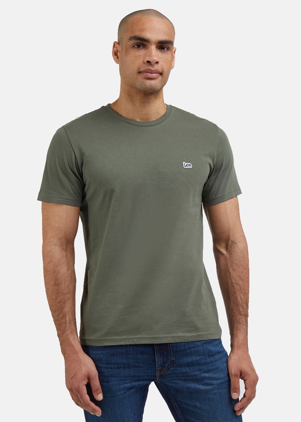 Ss Patch Logo Tee, Olive Grove, S, T-Shirts | Herr - Kläder - T-shirts | Padelspecialisterna