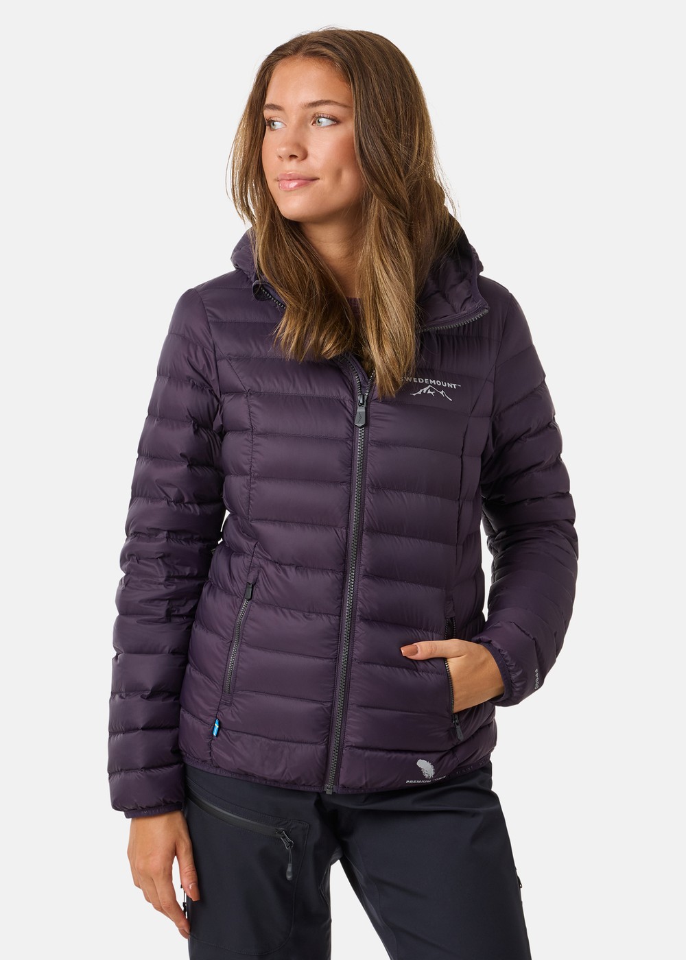 Himalaya Hood Down Jacket W, Dk. Plum, 44, Vårjackor | Dam - Kläder - Jackor - Vårjackor | Padelspecialisterna