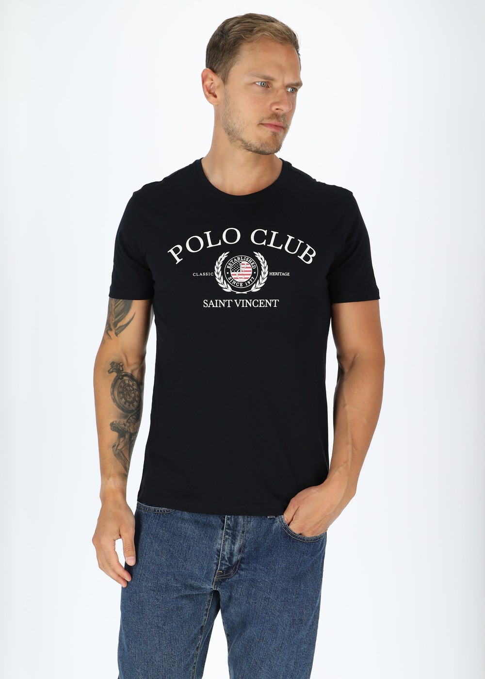Memphis, Navy, S, T-Shirts | Herr - Kläder - T-shirts | Padelspecialisterna