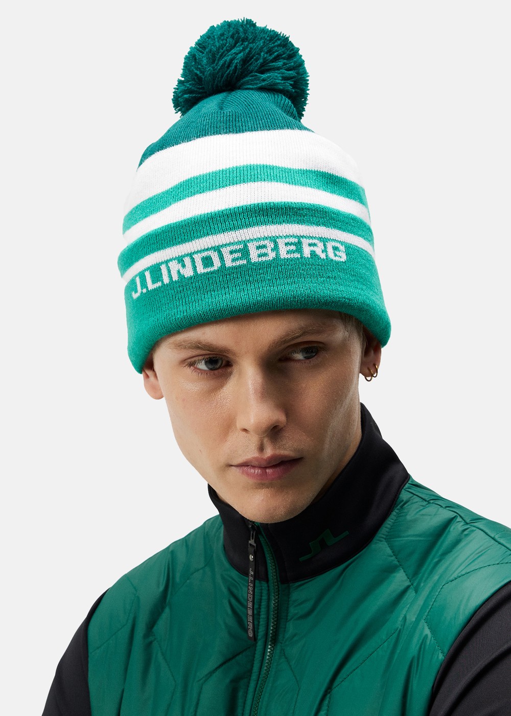 Stripe Beanie, Rain Forest, Onesize, Pannband | Dam - Accessoarer - Mössor & Pannband | Padelspecialisterna